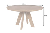 Esstisch ART WOOD Ø 140cm rund Mangoholz naturbraun