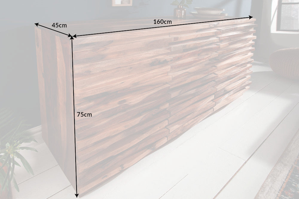 Buffet RELIEF 160cm bois de sheesham