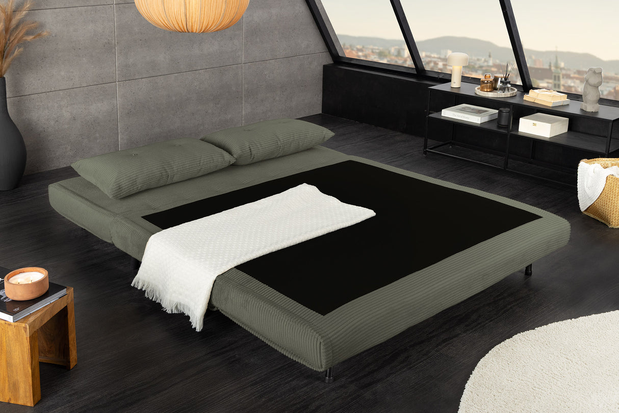 Schlafsessel SMART MULTIFUNCTION 140cm Cord grün