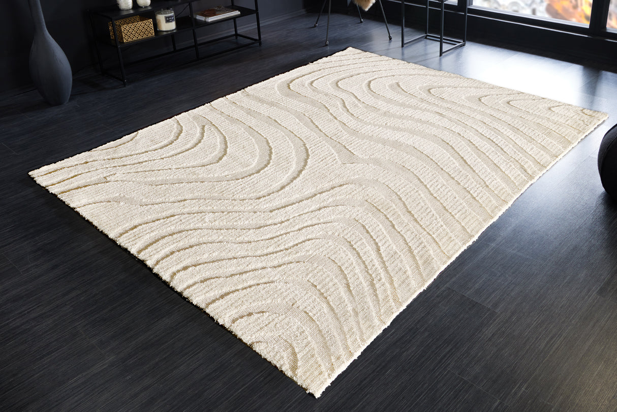 Teppich Wave 170x240cm cremebeige