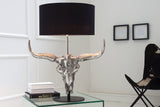 Table lamp EL TORO 70cm linen shade black