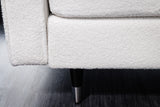 Sofa COZY 220cm 3-seater bouclé white