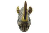 Wall decoration RHINO 60cm handmade gold