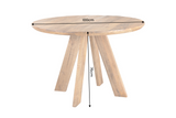 Dining table ART WOOD 100cm round mango wood brown