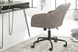 Office chair THE DUTCH COMFORT 46-55cm with armrests velvet taupe