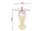 Bistrotisch SWEET SOCIETY Soft Pop 90cm pastellgelb weiß