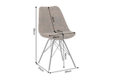 Chair SCANDINAVIA MEISTERSTÜCK leopard pattern brown black