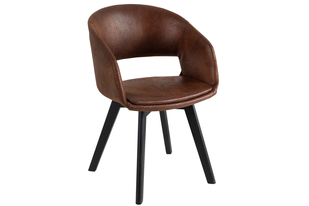 Židle NORDIC STAR mikrovlákno hnědá