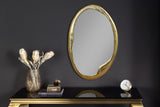 Wandspiegel PORTRAIT 70cm oval gold Metall handgefertigt