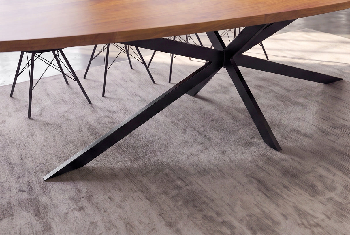 Dining table ORGANIC ARTWORK 240cm acacia wood brown
