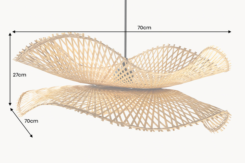 Suspension ORGANIC LIVING 70cm bambou naturel