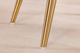 Chair MIA CASA cord beige metal legs champagne gold