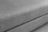 Ecksofa SIGNUM XL 315cm 3-Sitzer mit Ottomane rechts Samt grau