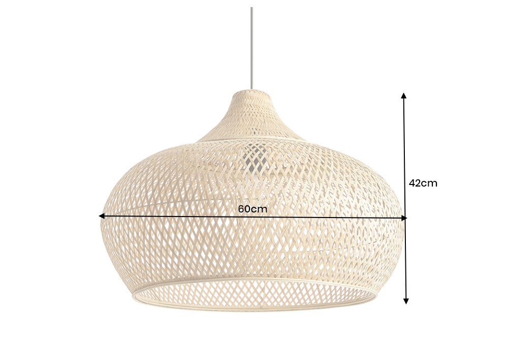 Pendelleuchte ORGANIC LIVING 60cm Bambus Natur 