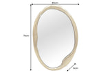 Wandspiegel PORTRAIT 70cm oval gold Metall handgefertigt