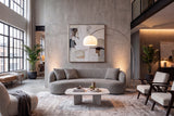 Floor lamp BIG BOW 175-205cm white w/ marble base