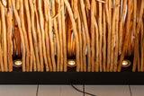 Floor lamp NATURAL PARAVENT 180cm longan wood natural incl. light source