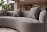 Sofa ATELIER 230cm 3-Sitzer Bouclé grau