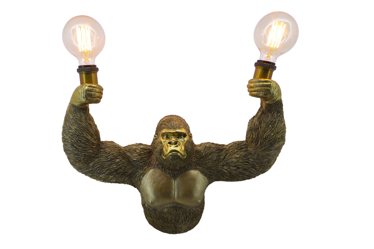 Wall lamp KING APE 50cm handmade gold