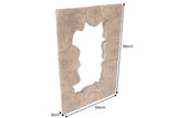 Wandspiegel MOSAIC 90cm Teakholz naturbraun handgefertigt