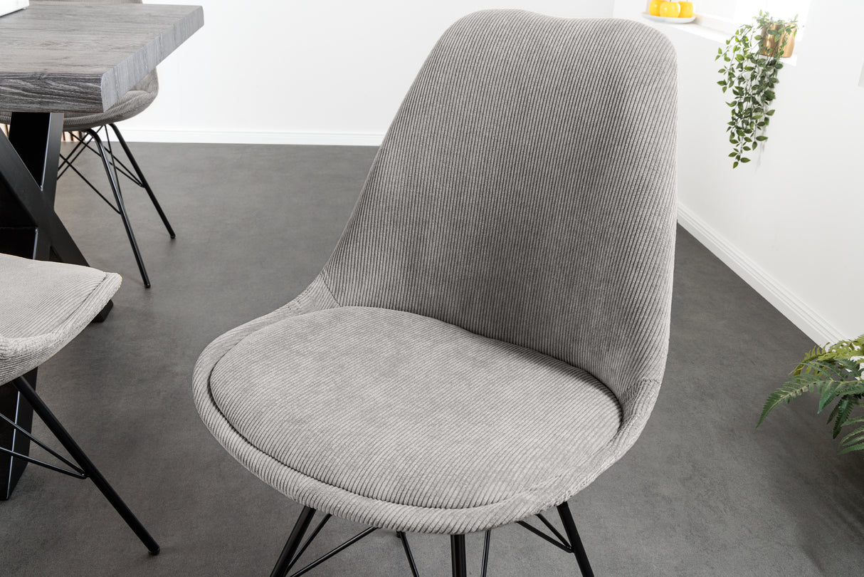 Chair SCANDINAVIA MEISTERSTÜCK cord grey