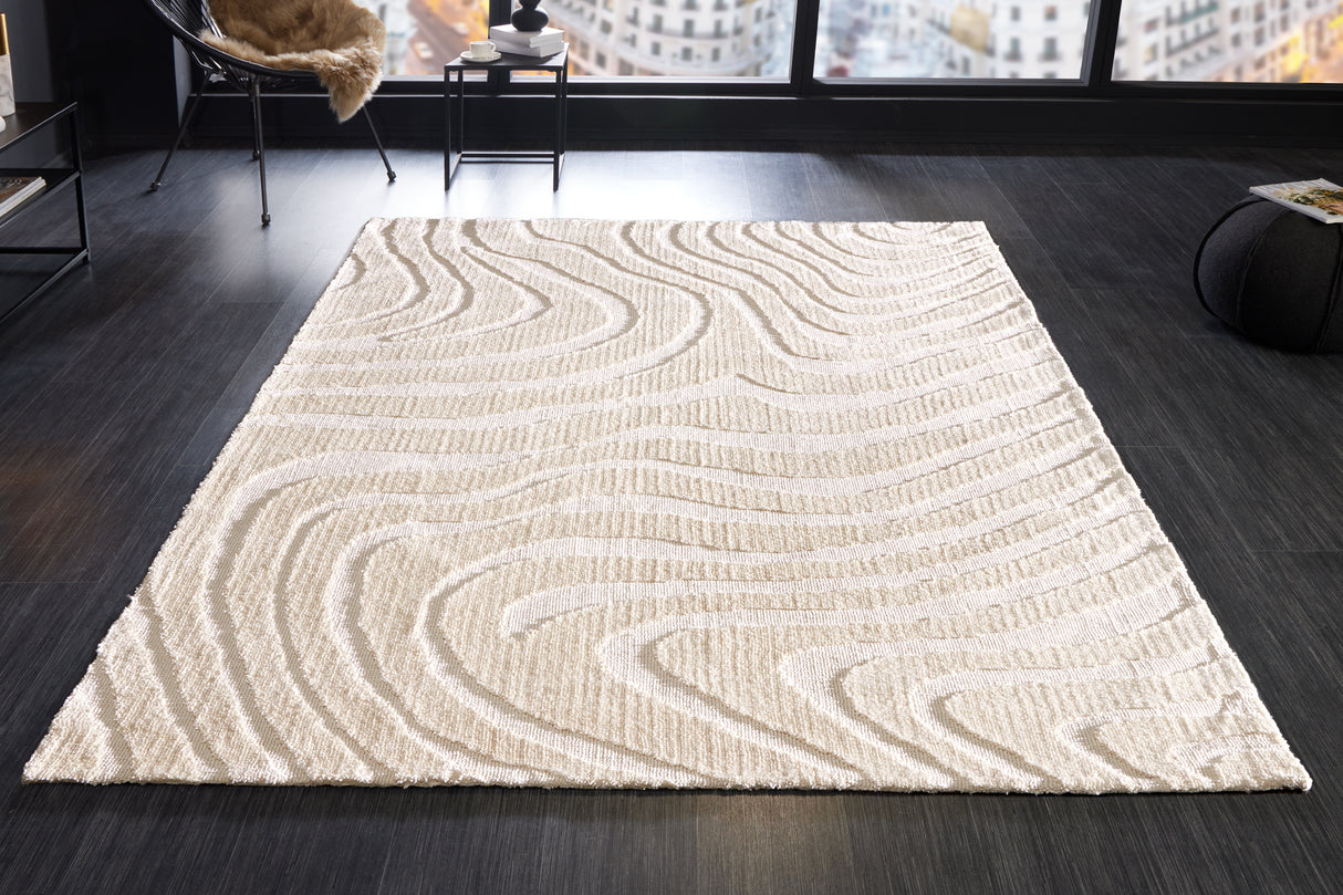 Teppich Wave 170x240cm cremebeige