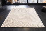 Teppich Wave 170x240cm cremebeige