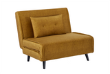 Sleeping chair SMART MULTIFUNCTION 100cm velvet mustard yellow
