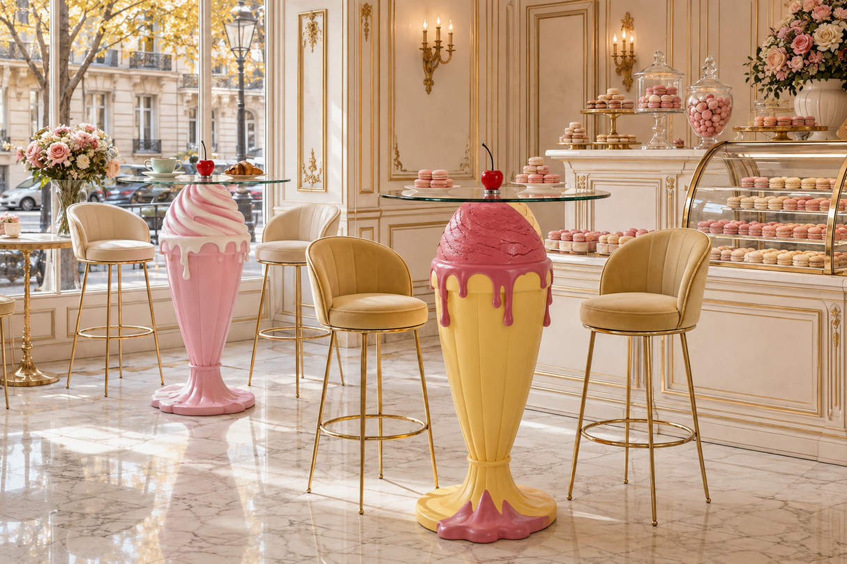 Bistrotisch SWEET SOCIETY Sundae 90cm pastellgelb