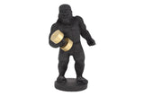 Decoration figure KING APE 30cm gorilla black gold