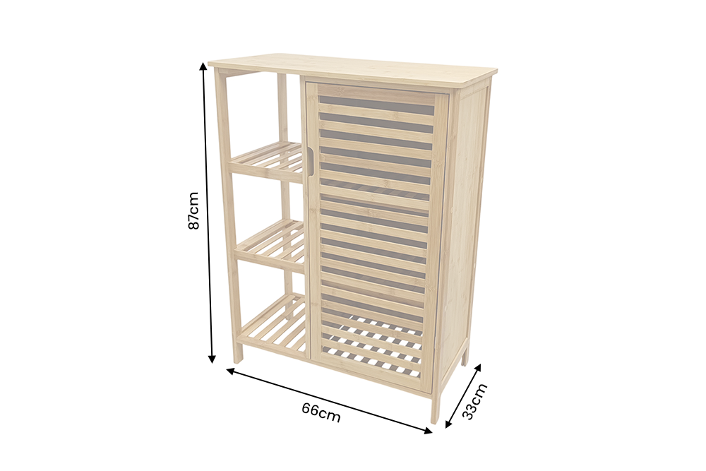 Shelf ZEN-BO 65cm bamboo natural