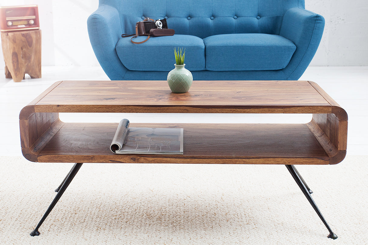 Couchtisch ALPHA 100 cm Sheesham-Holz 