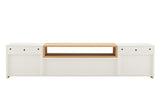 TV-Board LOFT 160cm hanging white natural