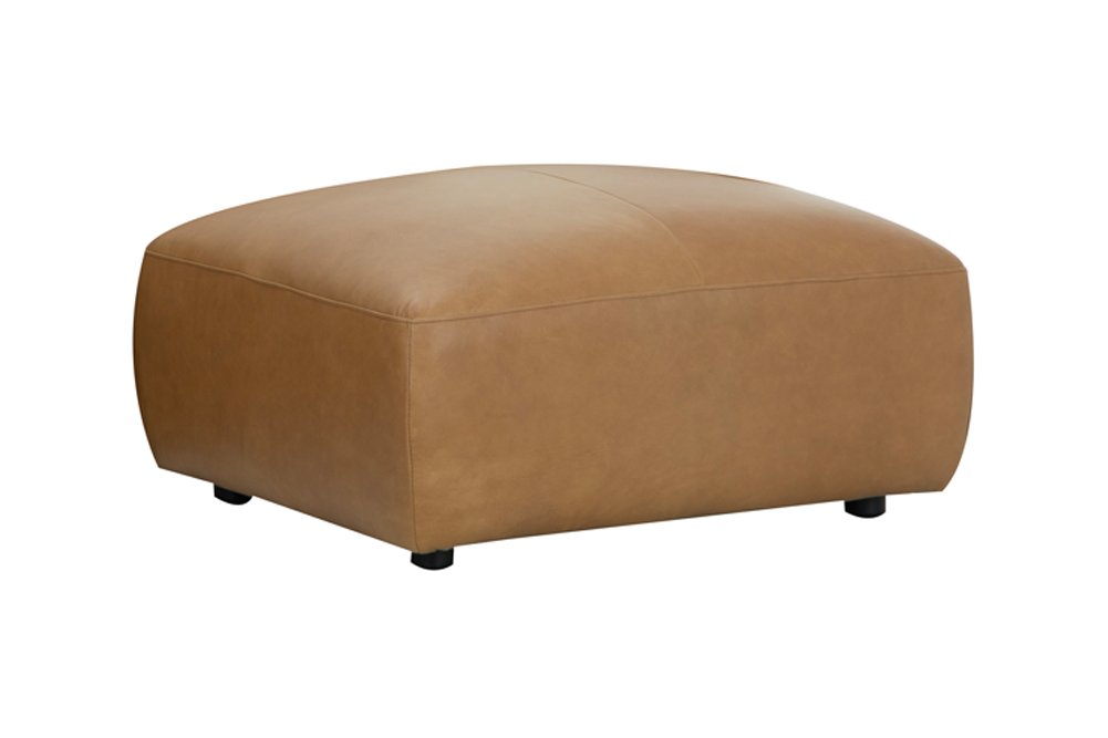 Hocker BIG GEORGE 95cm Leder Cognac