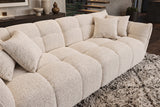 Sofa CLOUD 260cm 3-seater XXL bouclé tweed beige