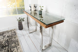 Console EUPHORIA BARRACUDA 120cm recycled massive teak wood w/o glass plate