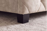 Bett ELYSIUM 180x200cm mit Stauraum und Lattenrost Samt Champagner Beige