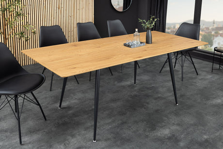 Dining table APARTMENT 120-160cm extendable natural wild oak wood look