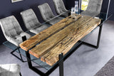 Dining table BARRACUDA 220cm teak wood w/o glass plate