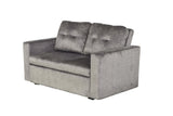 Schlafsofa SMART 140cm 2-Sitzer Samt grau
