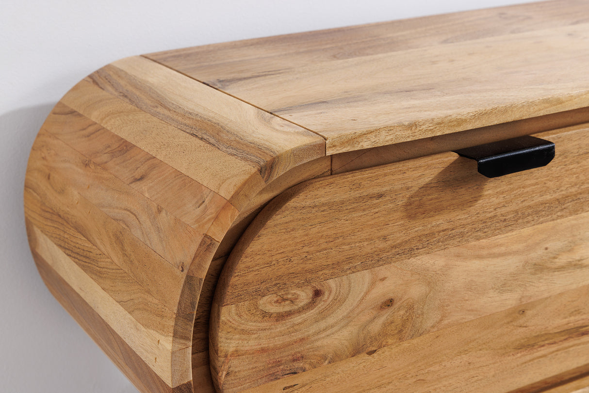 TV-Board ORGANIC 160cm hanging acacia wood natural