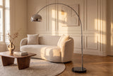 Floor lamp BIG BOW 170-210cm chrome w/ marble base