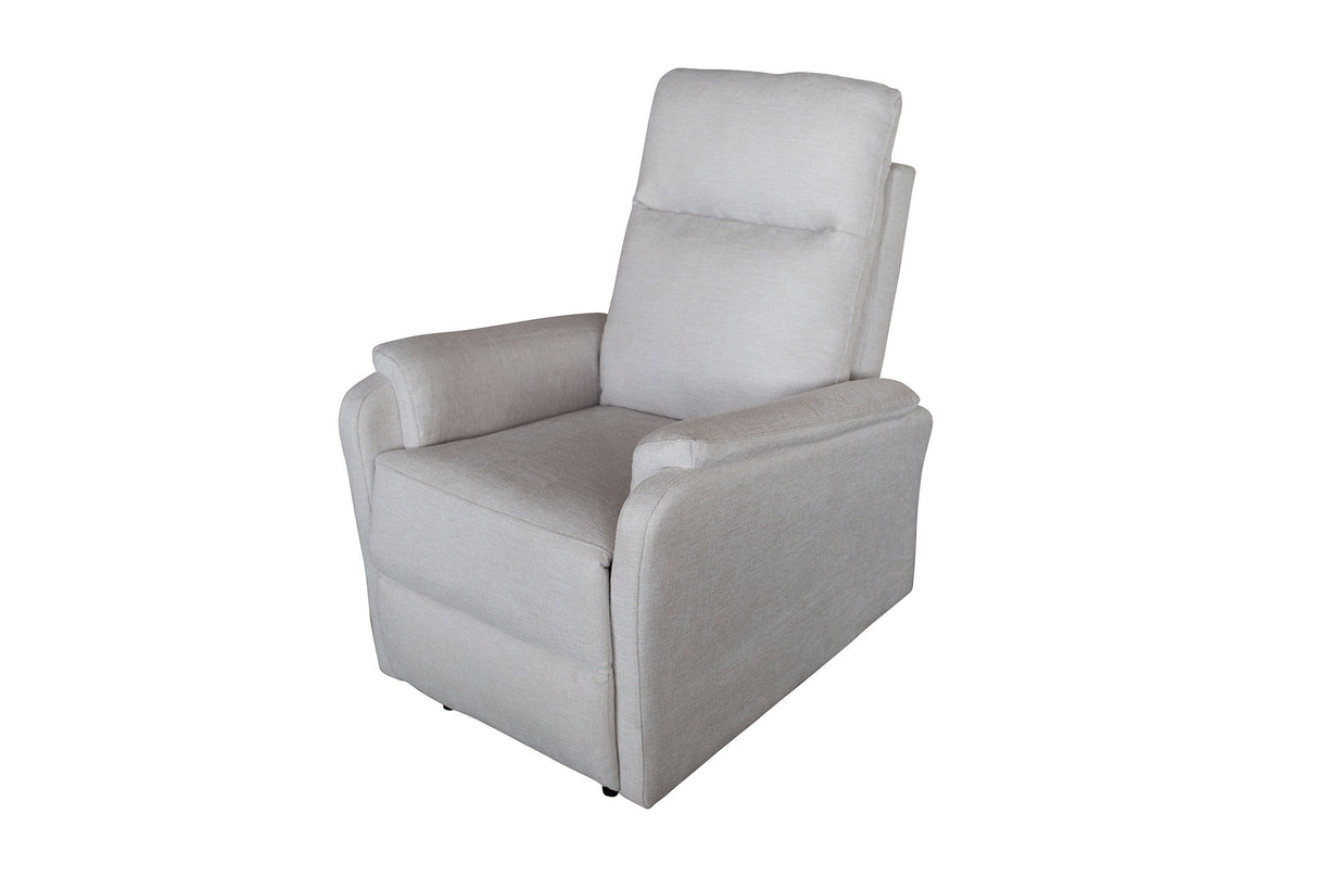 Cinema armchair HOLLYWOOD electrically adjustable textured fabric beige