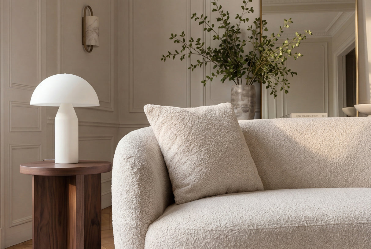Sofa ELEMENTAL 180cm 2-seater bouclé champagne beige