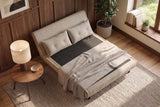 Sleeping chair SMART MULTIFUNCTION 140cm velvet champagne