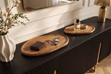 Tray AMAZONAS set of 2 organic shape mango wood natural