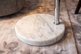 Floor lamp BIG BOW 175-205cm white w/ marble base