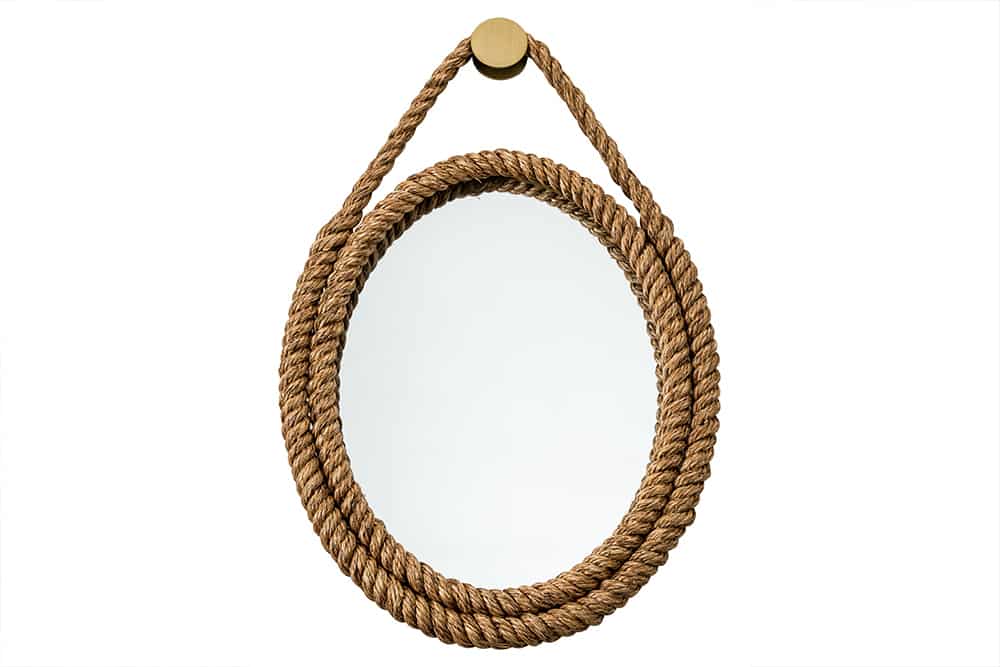 Wall mirror SEVEN SEAS 60cm abaca