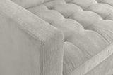 Corner sofa STOCKHOLM 220cm 3-seater spring core cord greige