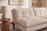 Sofa bed COCOONING 190cm 3-seater cord beige